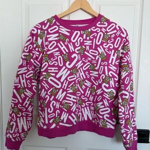 Moschino underwear Pink Bear Print Sweatshirt